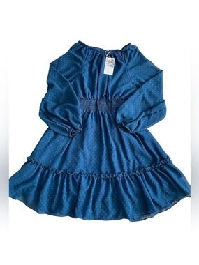 Small Long Sleeve Ruffle Dress NWT